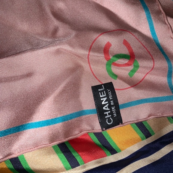 CHANEL Silk Square Scarf - Picture 2 of 3